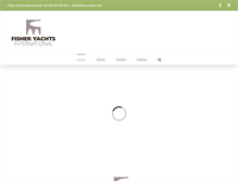 Tablet Screenshot of fisheryachts.com